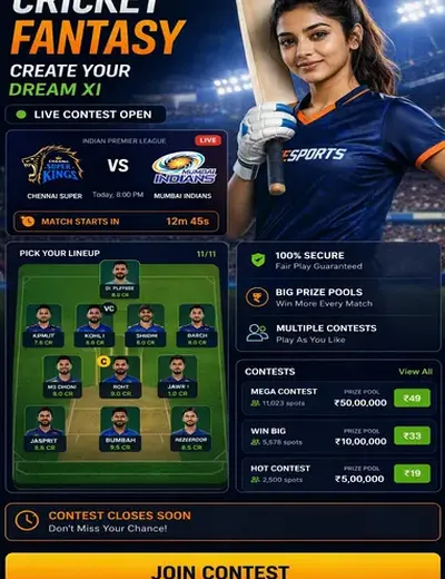 Madhur (madhur matka 420) fantasy cricket & matchday visual 3